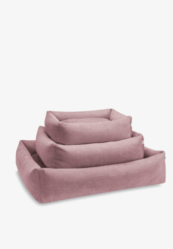 cama para perro rosa