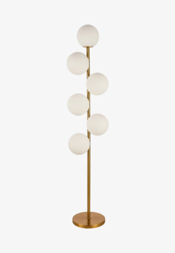 white gold floor lamp