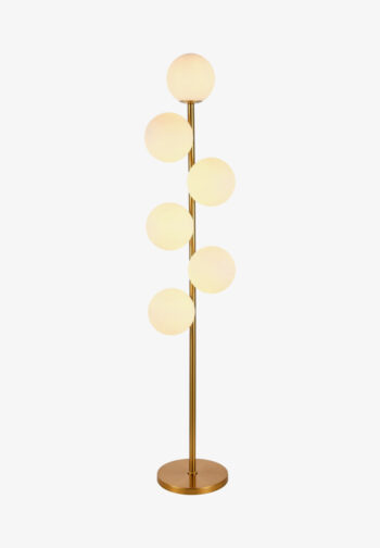 white gold floor lamp