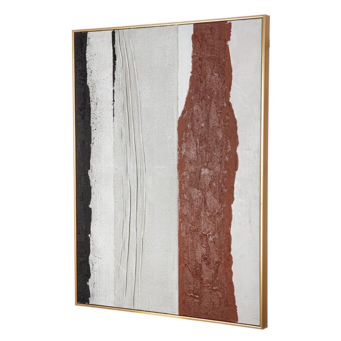 Picture Harat, brown, gold, black, white H. 101.5 cm - Image 4