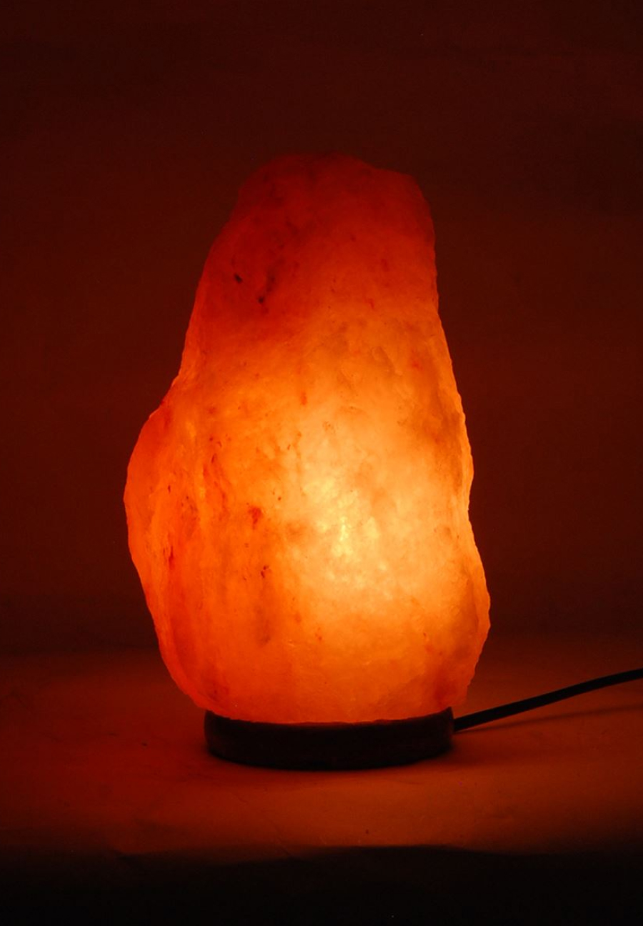 Lámpara de sal del Himalaya natural 24,5 cm - Imagen 2