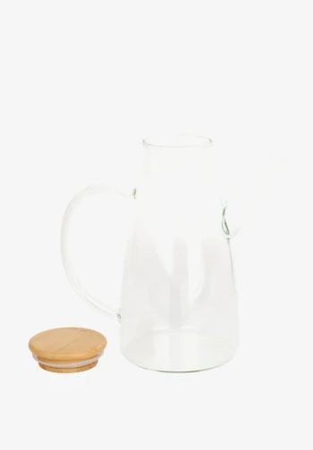 Aceitera de cristal con tapa de madera 600 ml