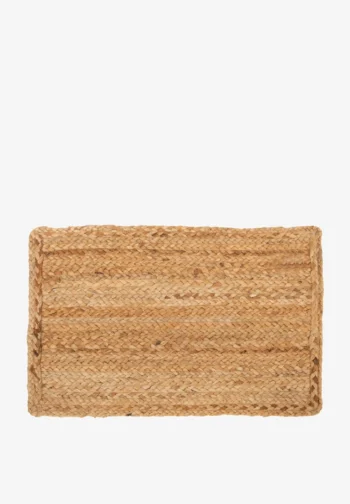 Alfombra de yute rectangular 62 × 42 cm