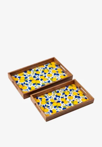 Set de 2 bandejas de limones 42,5 × 27 cm