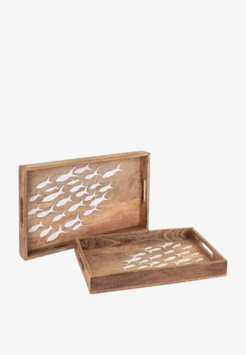 Set de 2 bandejas de peces 43 × 28 cm