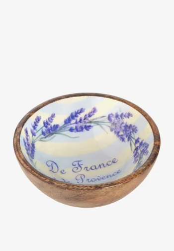 Cuenco pequeño de madera con lavanda 15 cm