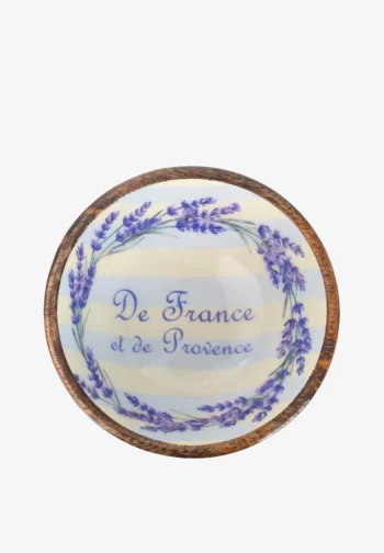 Cuenco pequeño de madera con lavanda 15 cm
