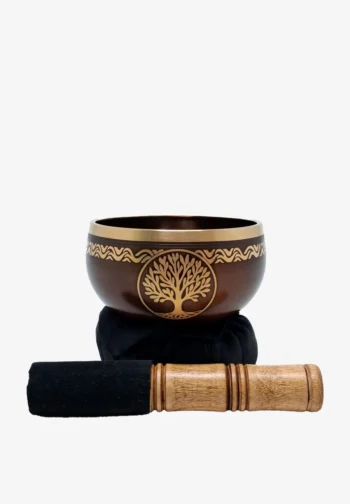 Cuenco tibetano de meditación con cojín y caja de regalo 11 cm