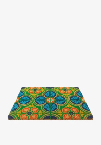 Felpudo azulejos verdes y azules 60 × 40 cm