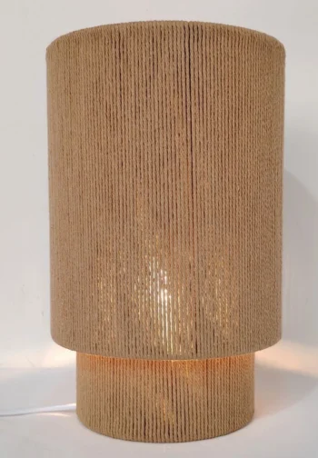 Lámpara de mesa de cuerda natural 35 cm
