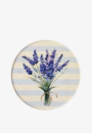 Set de 4 posavasos de lavanda 10,8 cm