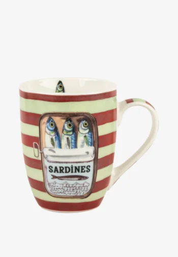 Set de 2 tazas de sardinas de porcelana con caja de regalo 300 ml