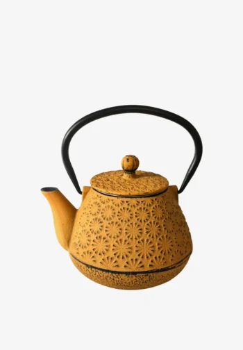 Tetera de hierro fundido amarilla 0,6 l