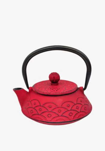 Tetera de hierro fundido roja 0,3 l