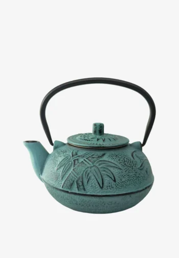 Tetera japonesa de hierro fundido turquesa 0,6 l